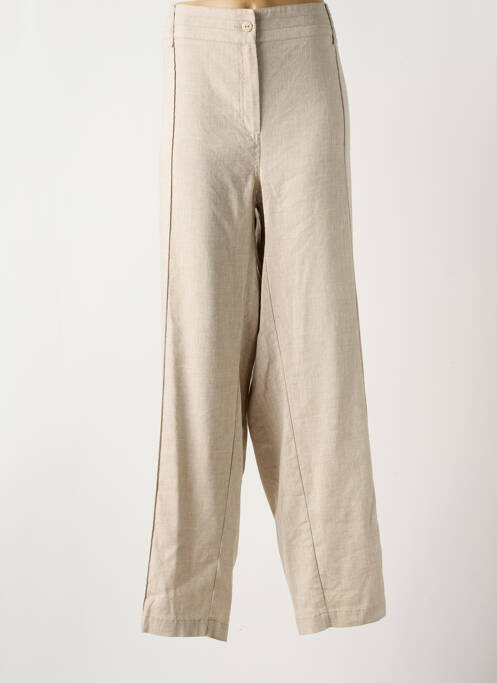 Pantalon droit beige FRED SABATIER pour femme