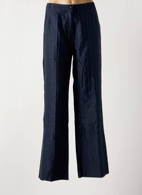 Pantalon droit bleu HAUBER pour femme