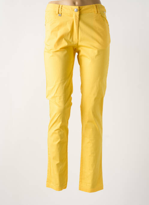 Pantalon droit jaune AGATHE & LOUISE pour femme