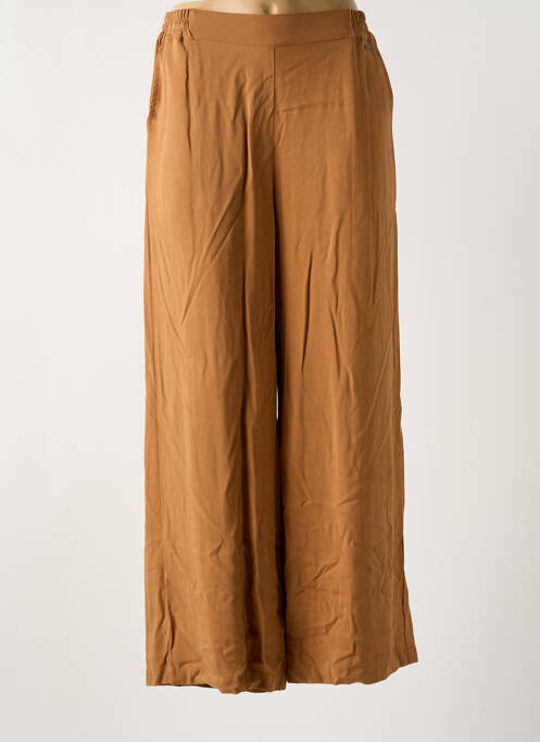 Pantalon large marron AGATHE & LOUISE pour femme