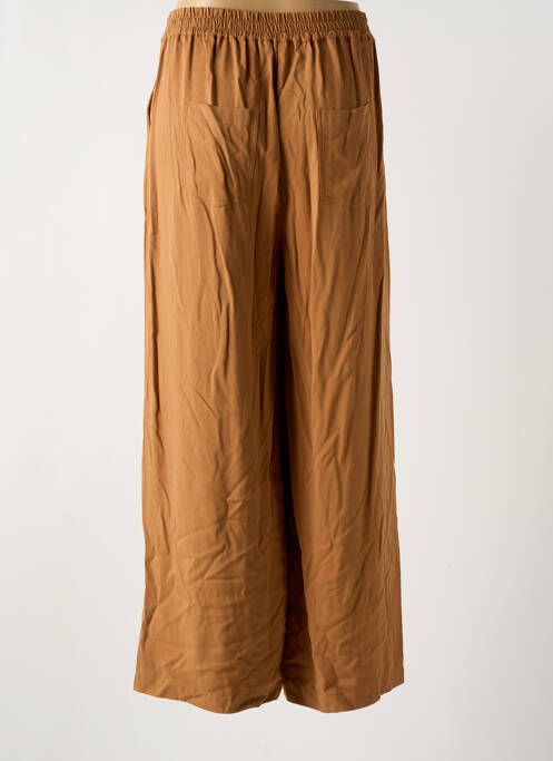 Pantalon large marron AGATHE & LOUISE pour femme