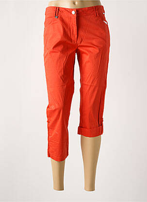 Pantacourt stretch taille normale rouge AGATHE & LOUISE femme