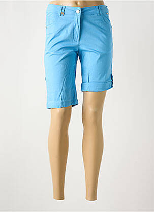 Pantacourt stretch taille normale bleu AGATHE & LOUISE femme