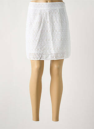 Jupe courte coupe droite blanc AGATHE & LOUISE femme