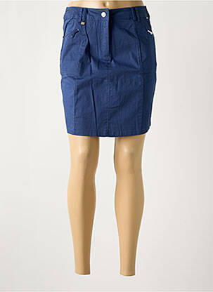 Jupe courte poches bleu AGATHE & LOUISE femme