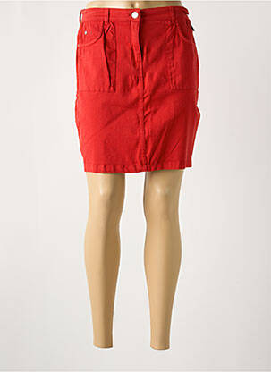 Jupe courte poches rouge AGATHE & LOUISE femme