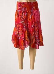 Jupe mi-longue rouge COLINE pour femme seconde vue