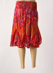 Jupe mi-longue rouge COLINE pour femme seconde vue