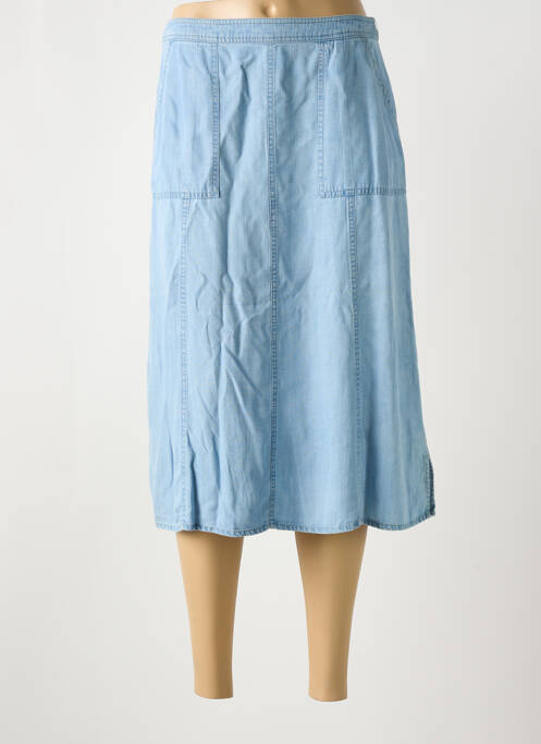 Jupe mi-longue bleu BARBARA LEBEK pour femme