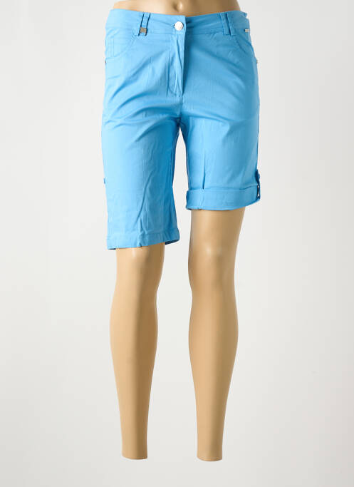 Pantacourt bleu AGATHE & LOUISE pour femme