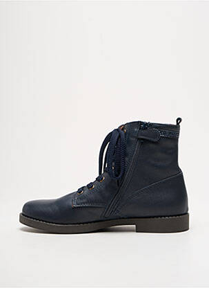 Bottines/boots matière lisse talon bas bleu STONES AND BONES fille