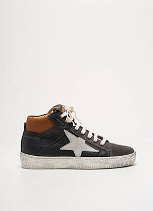 Baskets matière lisse bout rond noir STONES AND BONES garcon