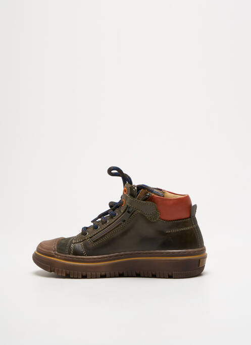 Baskets tissage satiné bout rond vert STONES AND BONES garcon