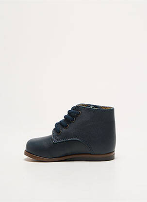 Bottillons tissage satiné chiquet bleu BELLAMY fille