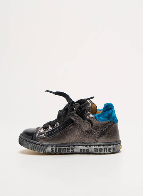 Baskets argent STONES AND BONES fille
