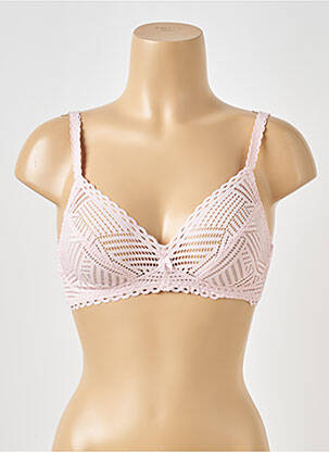Soutien-gorge sans armature haut soutien-gorge balconnet rose ANTIGEL femme