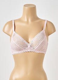 Soutien-gorge sans armature haut soutien-gorge balconnet rose ANTIGEL femme