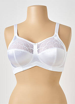 Soutien-gorge effet matière satinée haut soutien-gorge emboitant blanc ELOMI femme