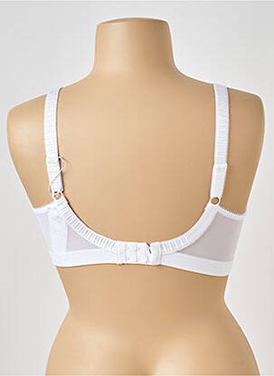 Soutien-gorge effet matière satinée haut soutien-gorge emboitant blanc ELOMI femme
