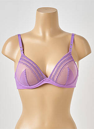 Soutien-gorge légère et transparente haut soutien-gorge emboitant violet IMPLICITE femme