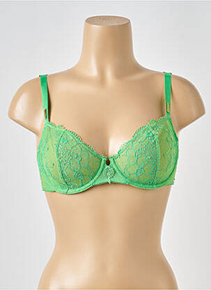Soutien-gorge tissage dentelle haut soutien-gorge emboitant vert WACOAL femme
