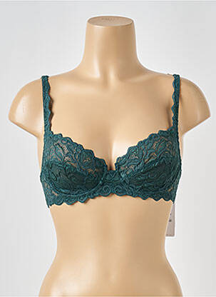 Soutien-gorge tissage dentelle haut soutien-gorge emboitant vert WACOAL femme