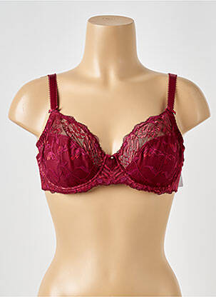 Soutien-gorge tissage dentelle haut soutien-gorge emboitant rouge FANTASIE femme