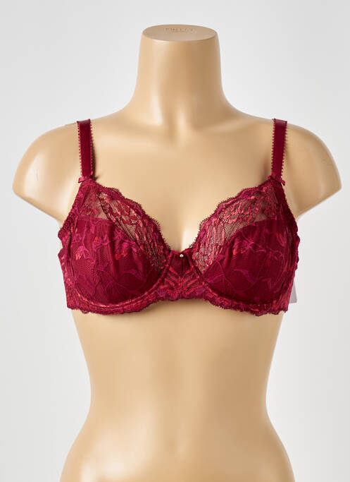 Soutien-gorge tissage dentelle haut soutien-gorge emboitant rouge FANTASIE femme