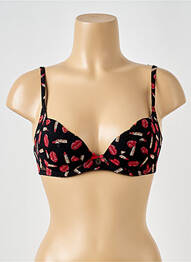 Soutien-gorge tissage tulle haut soutien-gorge emboitant noir ANTIGEL femme