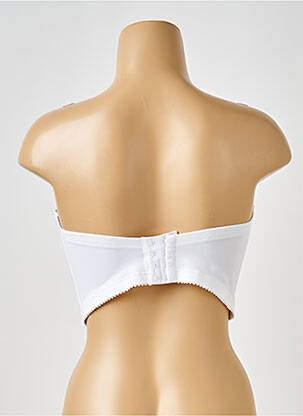 Soutien-gorge avec armature haut bandeau blanc EMPREINTE femme