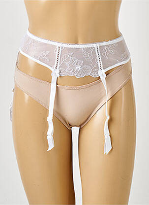 Guêpière/Porte-jarretelle blanc ANTINEA pour femme