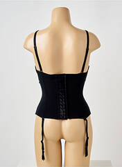 Guêpière/Porte-jarretelle noir LOU pour femme seconde vue