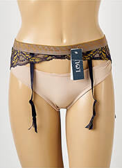 Guêpière/Porte-jarretelle violet LOU pour femme seconde vue