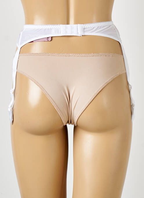 Guêpière/Porte-jarretelle blanc ANTINEA femme