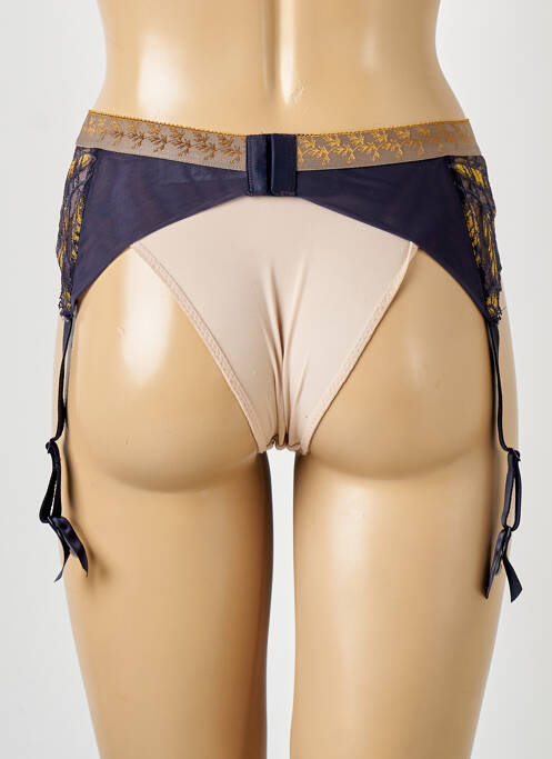 Guêpière/Porte-jarretelle violet LOU pour femme