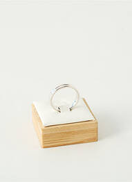 Bague ornement oxyde de zirconium argent TATA GISELE homme
