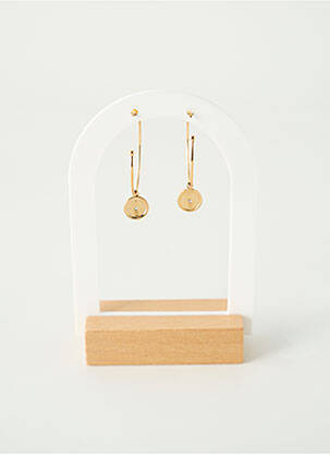 Boucles d’oreilles matériaux plaqué or or TATA GISELE femme