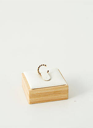 Boucle d'oreille mono ornement oxyde de zirconium or TATA GISELE femme