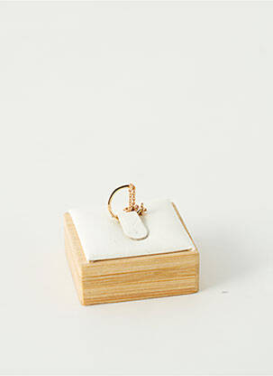 Boucle d'oreille mono matériaux plaqué or or TATA GISELE femme