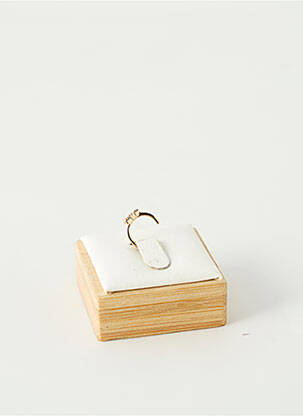 Boucle d'oreille mono ornement oxyde de zirconium or TATA GISELE femme