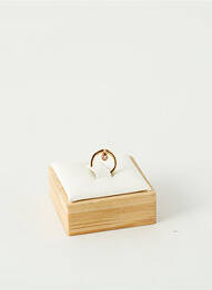 Boucle d'oreille mono ornement oxyde de zirconium or TATA GISELE femme