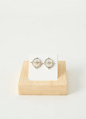 Boucles d’oreilles ornement pierre argent TATA GISELE femme