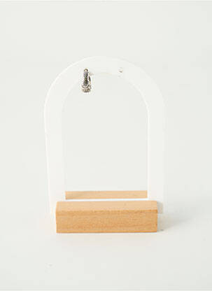 Boucle d'oreille mono argent TATA GISELE pour homme