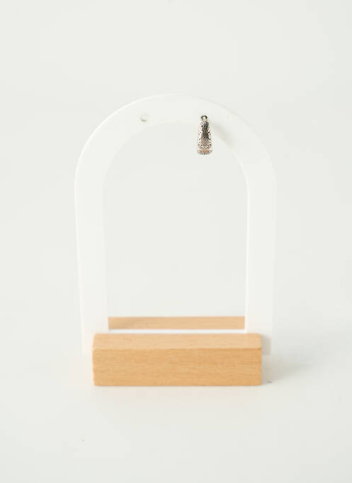 Boucle d'oreille mono argent TATA GISELE pour homme