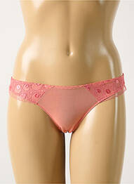 Tanga légère et transparente rose LEJABY femme