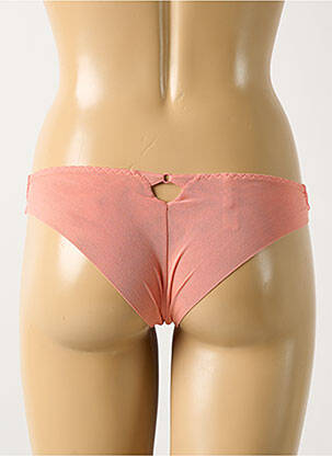 Tanga légère et transparente rose LEJABY femme