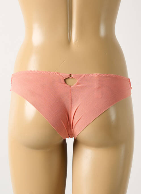 Tanga rose LEJABY pour femme
