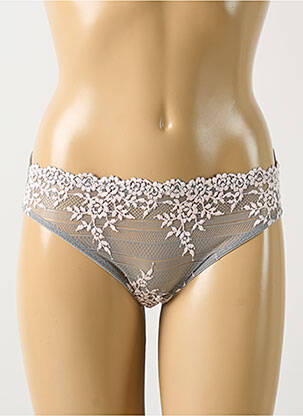 Culotte légère et transparente gris WACOAL femme