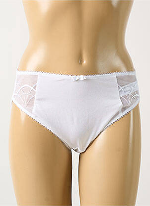 Shorty tissage satiné blanc ELOMI femme