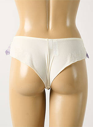 Culotte tissage satiné beige BARBARA femme